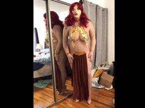 Deanna CD Doll as Sexy Harem Girl Shoots Her Load