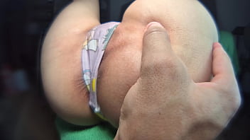 Licking saliva soaked panties and pink pussy until she cums. Panties worship