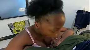 Black Girl Wet Blowjob Tease With Every Glance Of Her Ebony Eyes Daring You to Cum Count Touch Down JMD Afro Bitch - Jhodez1
