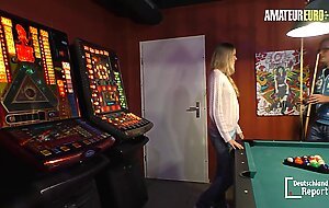 Big Ass German Blondie Anja Van H. Rides Mature Stud On The Pool Table - AMATEUR EURO