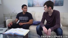 Leon King needs to please Dakota Lovell cock and ass for his grades