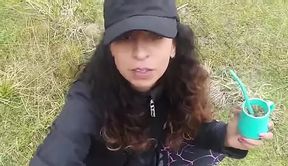 public roadside handjob and sucking
