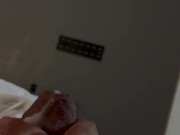 Uncut cock leaking