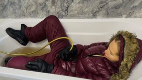 Peeing, shower masturbating and ski suit ripping!
