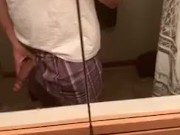 Playing With My Hard Cock Through Boxers