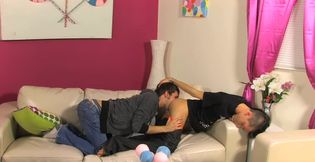 Colby London deepthroating and having oral with Alex Todd