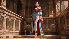 Redhead Queen in the Desert Palace!