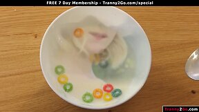Guy daydream of fucking 19yo tgirl roommate