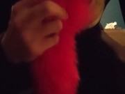 James plays with a Tail Plug and a Inflatable Buttplug
