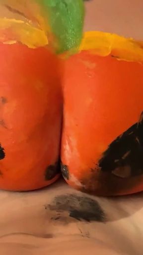 Dick, Smashed Her Pumpkin Ass, Halloween Treat Creampie Filling, Pussy Leaks Cum