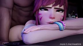 D.Va Gets Proneboned Hard in Steamy 3D Hentai Action