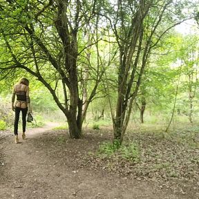 A Transvestite Whore in Jean's G-star Raw Shows off to the Watchers in the Forest of Brunoy at the Napolon Vanessabitchx