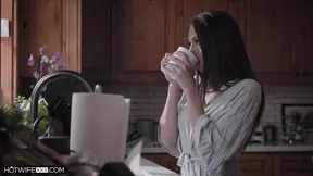 Hot brunette wife Eva is a slut who takes good fucking
