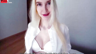 Hungry Boss Devours Dumb Blonde Secretary