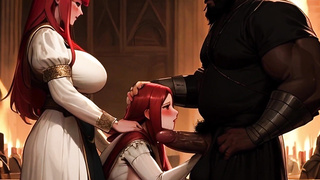 Thick Donk cougars in Renaissance Fest Clothes Get Banged by Muslim Warriors