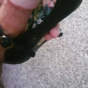 Rough mastubation with my girfriends new mary jane heels