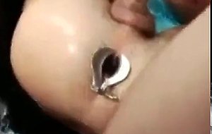 Pissing in Gaped Asscunt