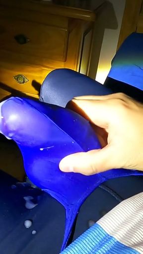 It fills me with pleasure to cum with clothes so tight to my body   Clip 1