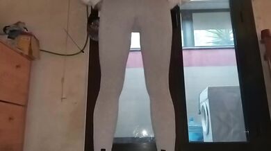 Personal trainer creams my wife in gym cumslut session