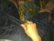 Enjoying freshly piss soaked clothes