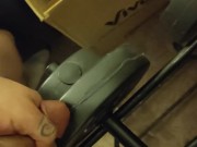 I cum all over my gym weights