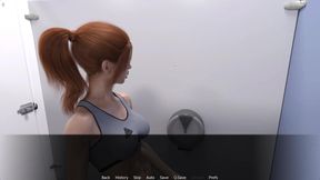 Shemale Big Cock Toilet Glory Hole Blowjob