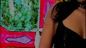 demi marx blowjob and facial cumshot in fetish costume