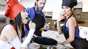 ”Daughter Swap - Culinary Shaft Cuties - Savannah Sixx, Gianna Gem”