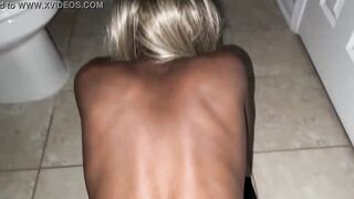 Black Cum Skank Gets Pounded inside Her Butt
