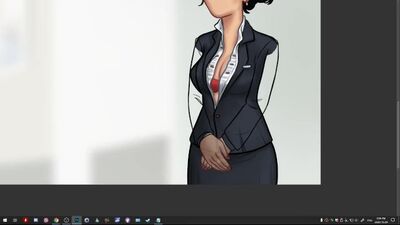 Watch this hot mature cartoon porn with a busty brunette MILF in provocative outfit get kinky in a hot summertime saga