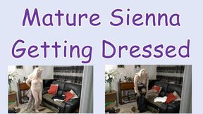 Mature Sienna Getting Dressed