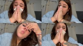 My nose sounds like a trumpet + snot