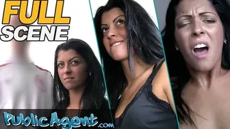 18 year old student gets filled with cum while her boyfriend waits outside