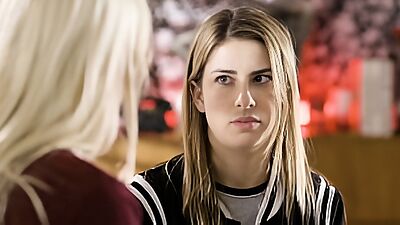 Conflicted Teen Kristen Scott Discovers Her Sexuality With Lesbian Petite Blonde Kenna James