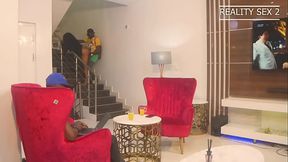 African wife squirts for big black cock step son in hardcore sex