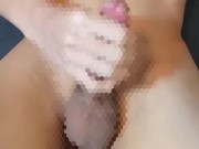 【女性向け】早漏大学生が手コキオナニーで喘ぎながら大量射精　Jerk off