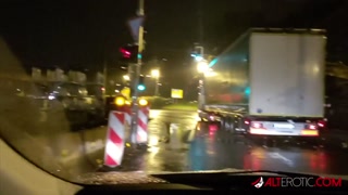 Jay Jay Ink sucks Sascha while he drives