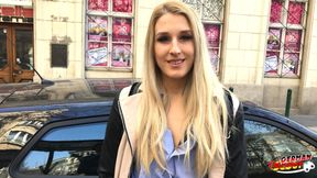 German Scout teaches hot college teen Diane to take big German cock analed