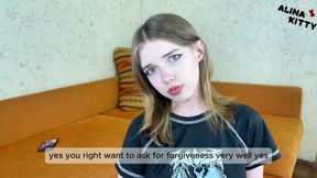 Alt Girl After Cheating: Let's Make Up with Sex - Fucked Her and Covered Her Nice Ass
