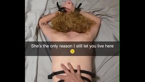 Tenants breedwhore pays the landlord rent. Tied up and fucked for days...