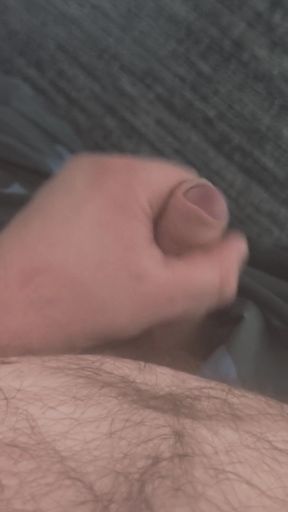 Fat Hairy Bear Jerks off in the Office and Cums on the Floor