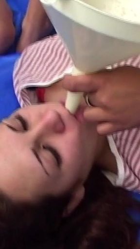 Piss Triple Girls Liters of Pee Swallowing