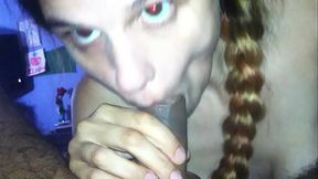 cock go inside White Girl'_s Head