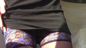 Blue Nylon Stocking Worship