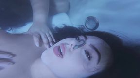 Underwater breathing game with my stepsister - UNDERWATER VIEW