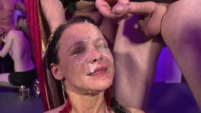 Sexy orgy bang with some double penetration