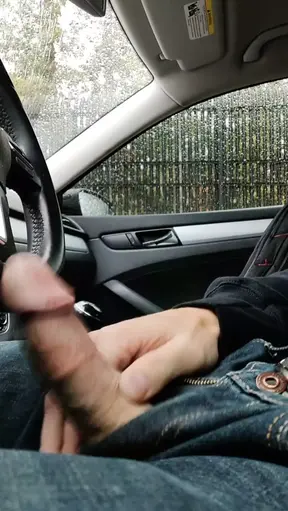 So Much Cum  Making My Hand Drip In The Car DMVToyLover