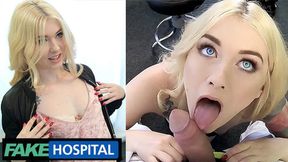 Doctor's Prescription: Fake Clinic Blonde Milf Craves Massive Breasts