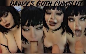 Daddy`s goth cumslut