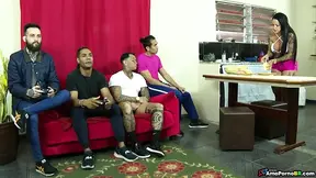 Step mom gives the best Brazilian blow job